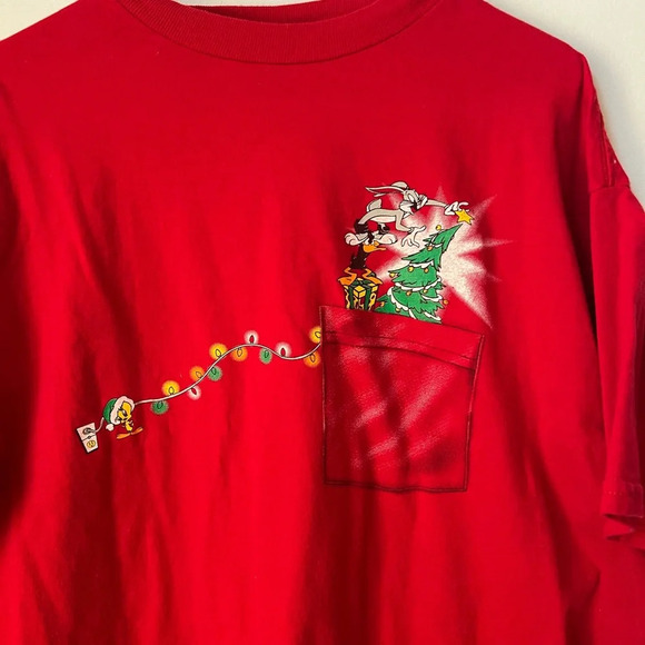 Vintage Looney Tunes Christmas Shirt - Picture 3 of 5